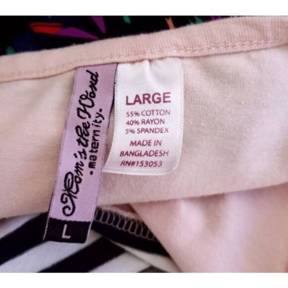 MOM'S THE WORD MATERNITY TOP SZ.L EUC. - Picture 7 of 7